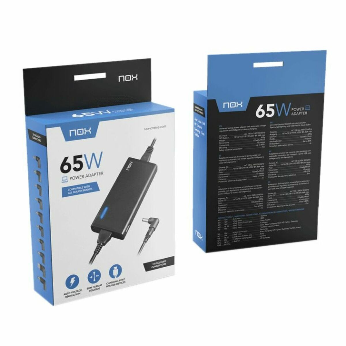 Laptop oplader Nox-Xtreme NXPWR65NB 65 W